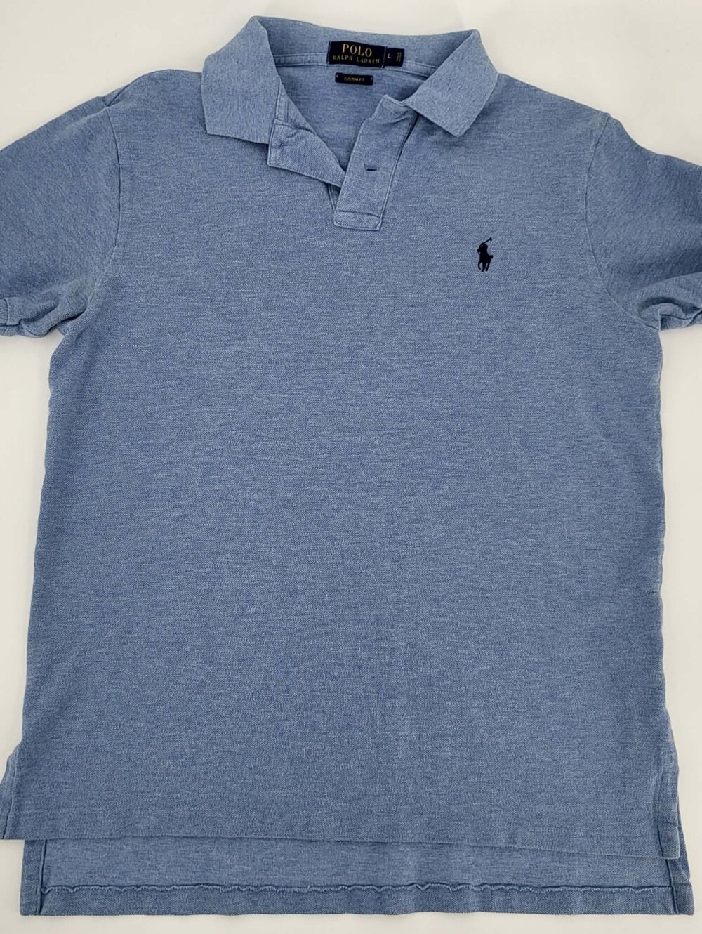 Polo by Ralph Lauren Light Blue Short-Sleeve Polo with Navy Pony
